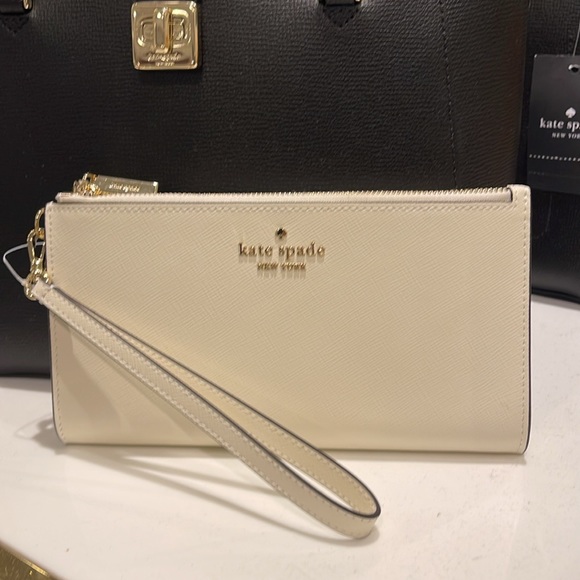 Kate Spade Madison Double Zip Wristlet Wallet Phone Case 
Meringue
NWT - Picture 7 of 16